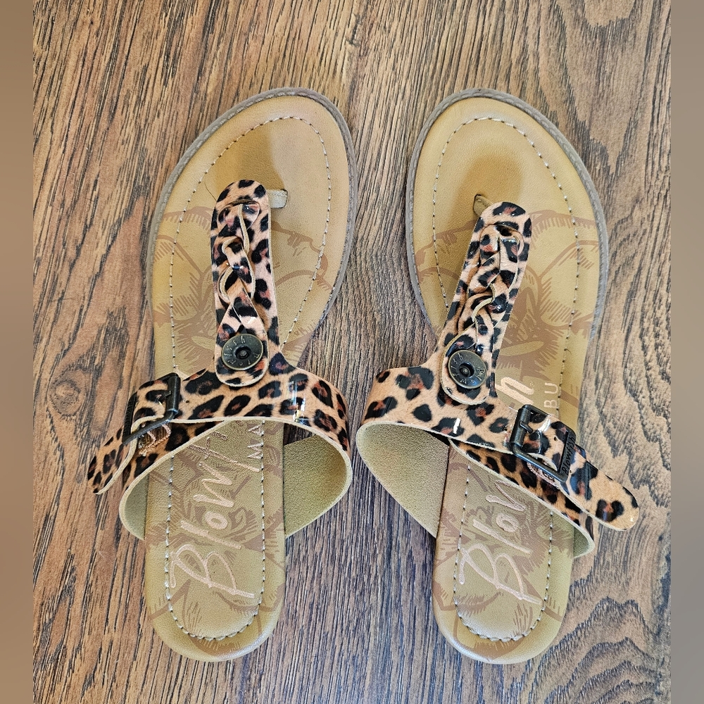 Blowfish Cheetah Print Sandals